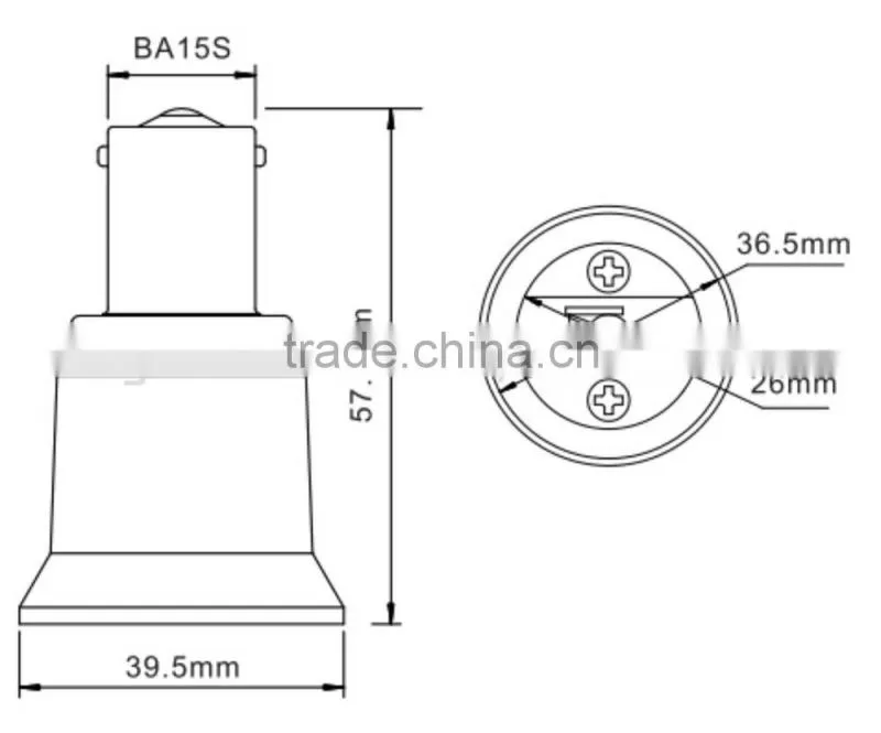 SG-AD-BA15S-E26 desktop socket
