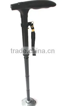 Folding Walking Stick foldable 4 section walking stick with led light crutch