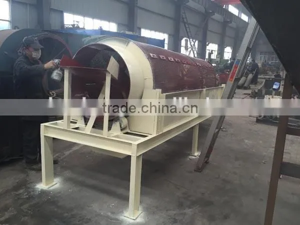 Iron powder drum rotary screen cleaning machine, drum sieve, good quality trommel screen for sale
