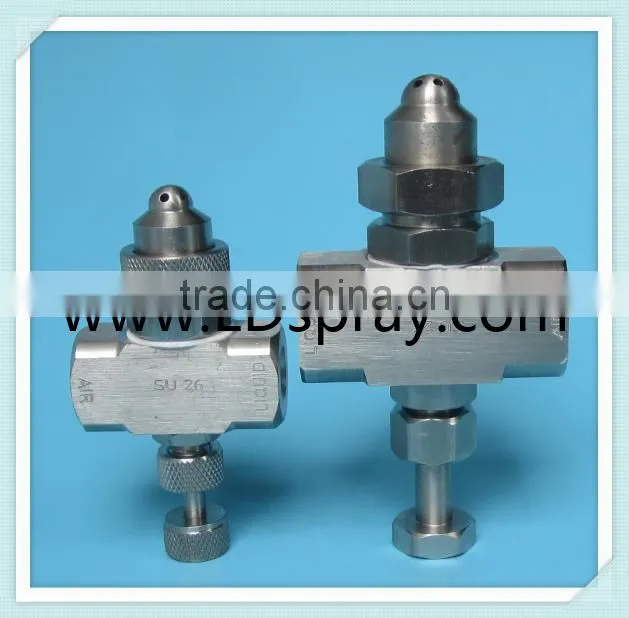 Pressure type wide angle round (6 holes) air atomizing full cone nozzle