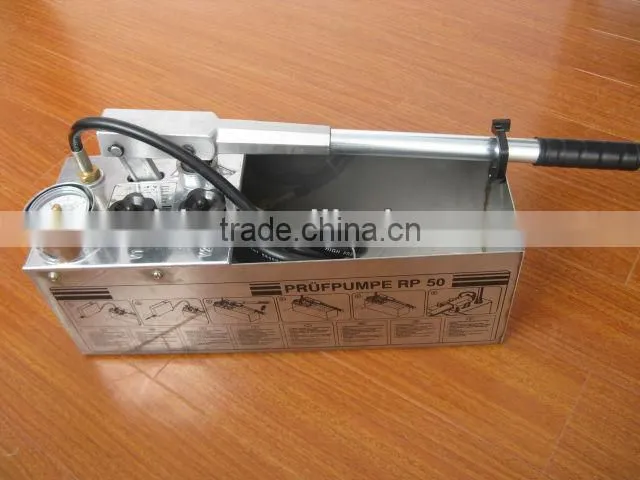 Strong plate 50 bar stainless hydraulic hand test pump RP-50-1