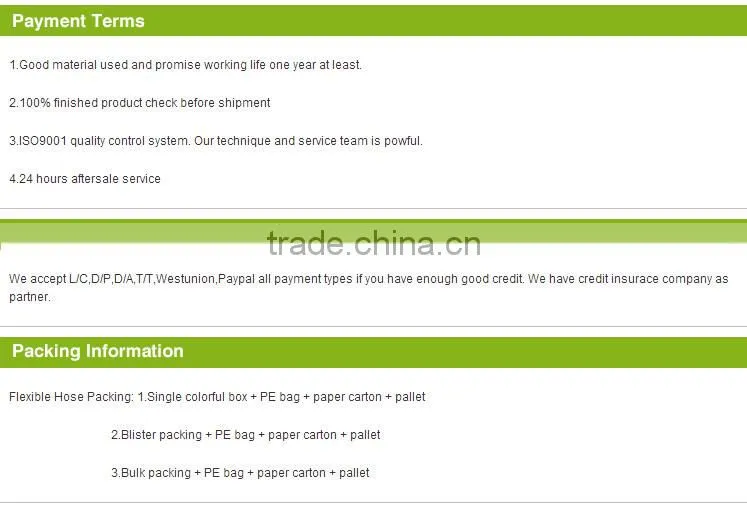 ACS CE UPC stainless steel kitchen spray hose stainless steel hose