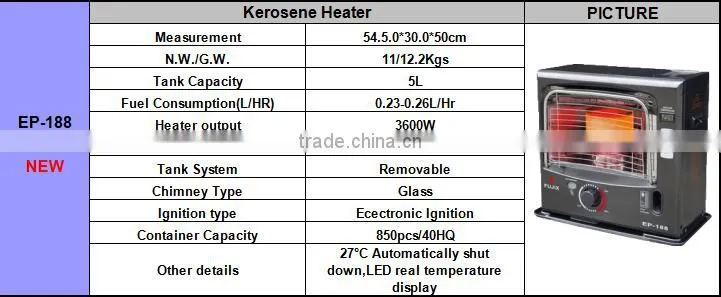 High quality sellers of Kerosene heater EP-188 for the winter !