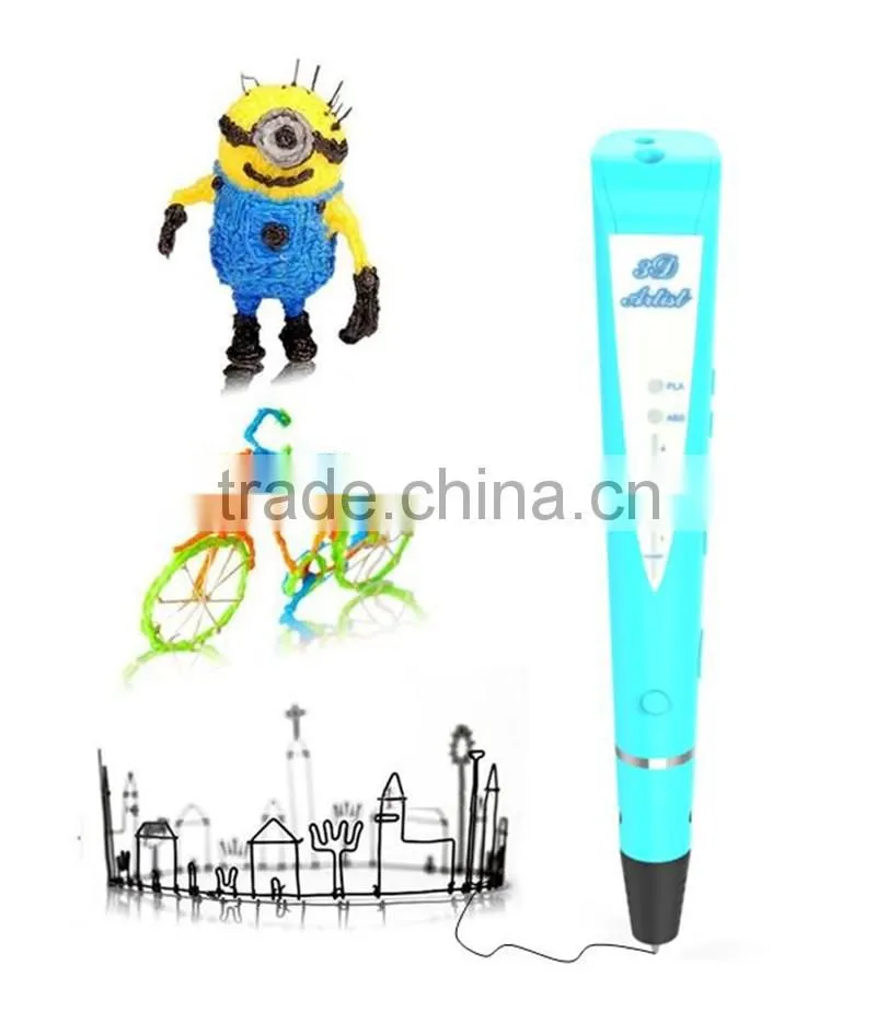 New 3d printer pen 3d doodle pen for abs pla filament printing 3D Creative Pen Printing
