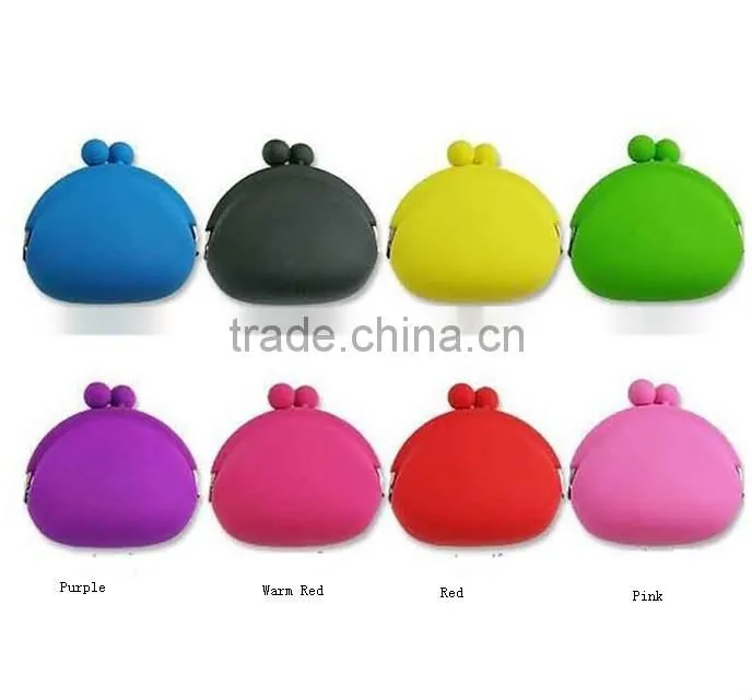 Colourful Luminous LED Small Silicone Cosmetic Bag /Mini Silicone Coin Bag/Purse