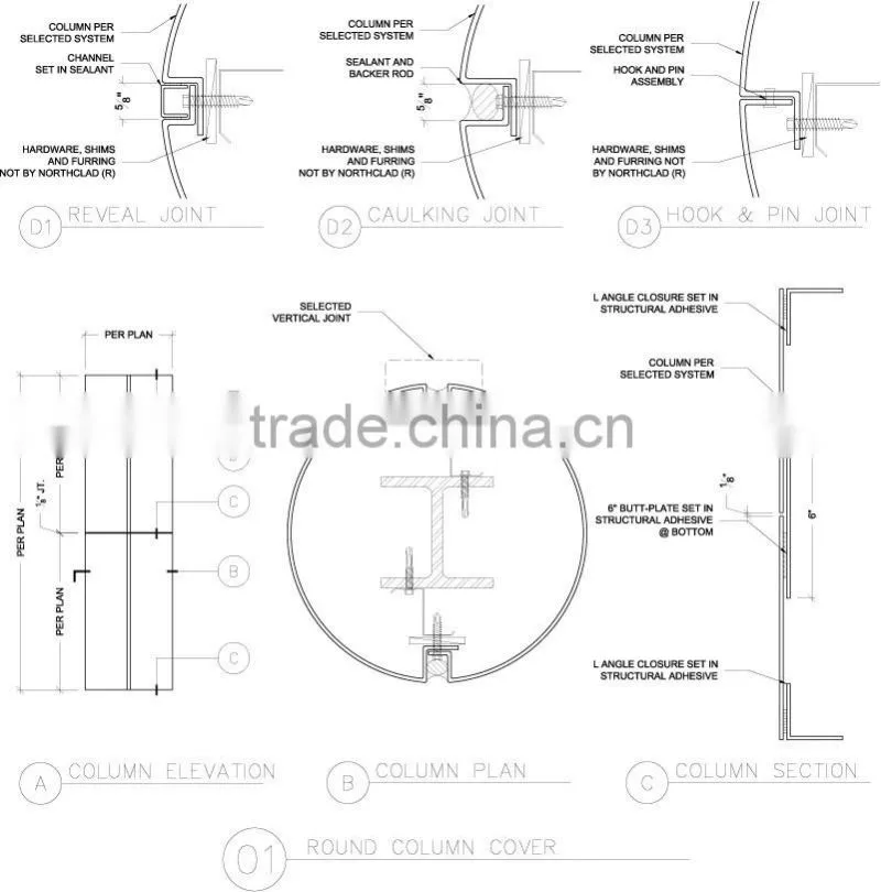 Mirror Stainless Steel Interior Pillar Cladding