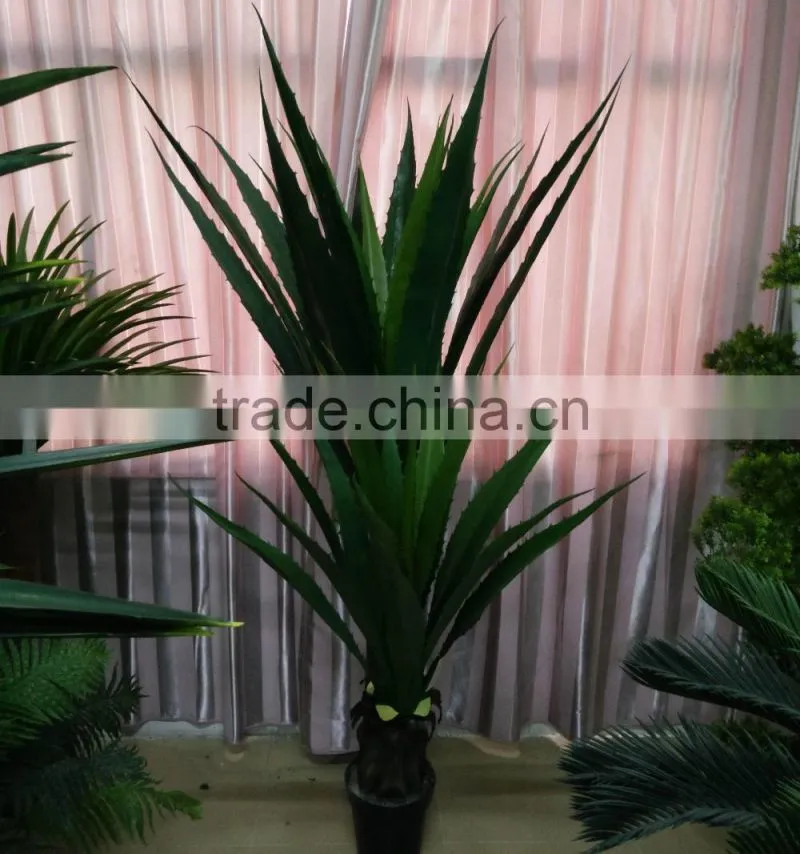 high quality artificial maguey bonsai potted plant