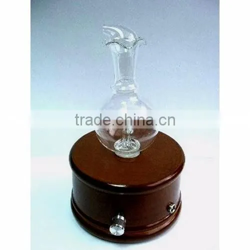 Elegant Wooden and Glass LED Aroma Diffuser Nebulization Essential Oil Diffuser