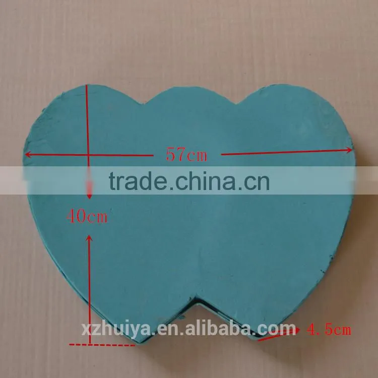 Hot sale Double heart floral foam in wedding