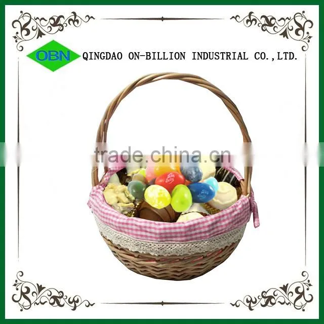 Wholesale mini handle gift baskets wicker basket for children