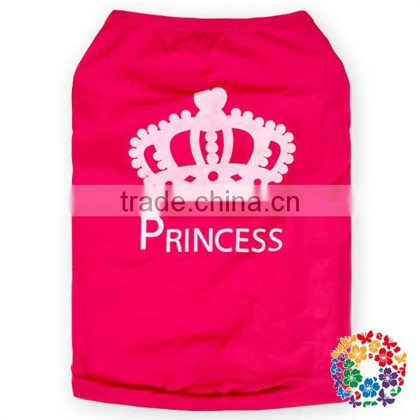 Wholesale Nice Cotton Dog Clothes Lovely Hot Pink Princess Pet Dog Clothes