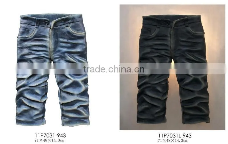 Jeans lighting wall plaques for home decoration
