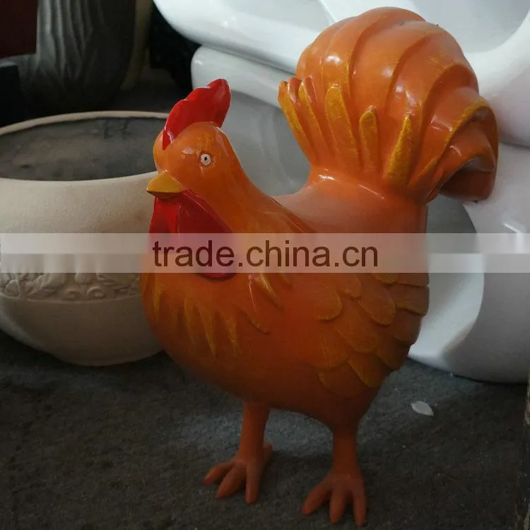 Customized life-size fiberglass cock figure