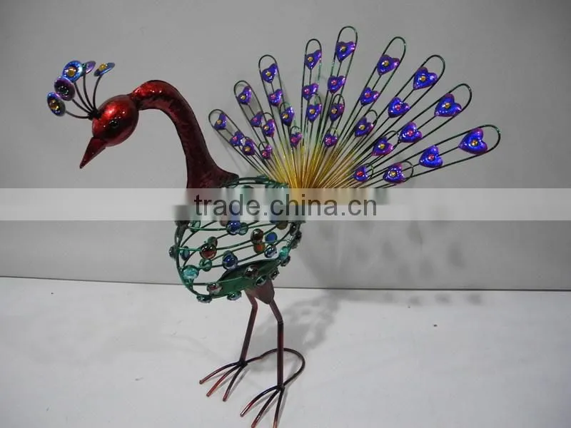 Popular iron peacock for home decoration