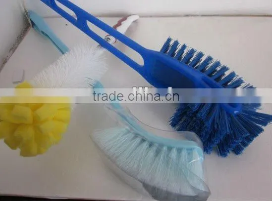Plastic small & convenient Toilet brush holder with three mix colours
