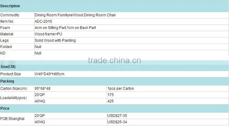 Acrofine ADC 2016 dining room furniture leather dining room set with stable leg system
