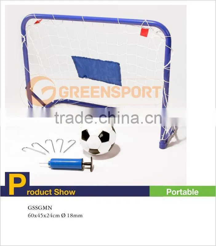 GSSGMN Quick folding indoor mini soccer goal set with ball