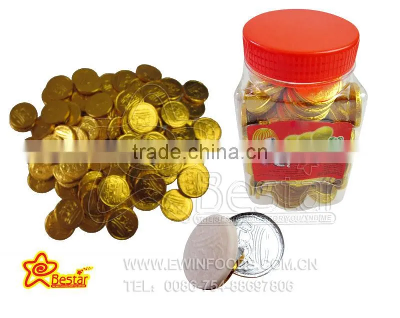 Gloden Coin Shape Bubble Gum