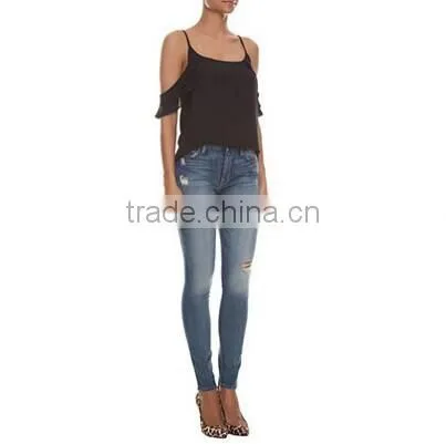Woman Blouses Sexy Sleeveless Chiffon Ruffle Plus Size Ladies Blouses Casual Tops Clothing 2015 New Summer 4 Colors