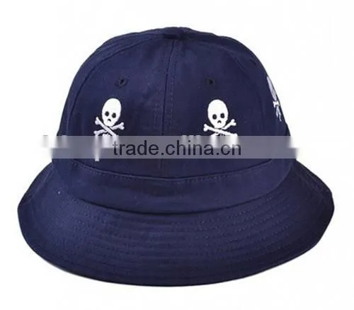 Custom Personality Embroidery Logo Black Bucket Hat