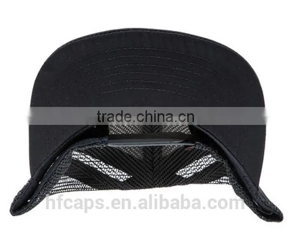 Stylish 5 Panel Black Neon Snapback Trucker Hats