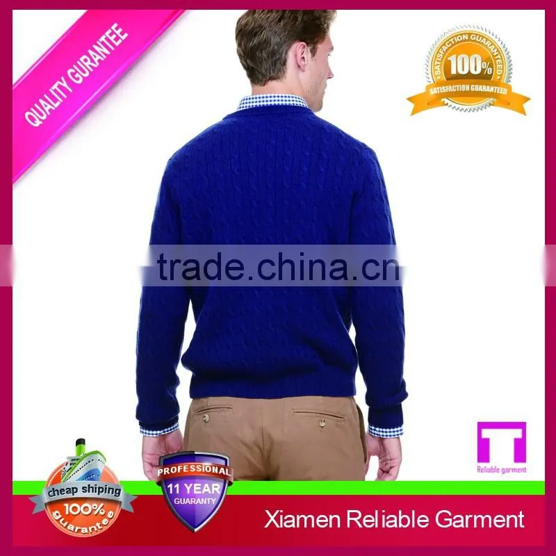 100% cashmere mens latest sweater design/ cashmere men's sweater