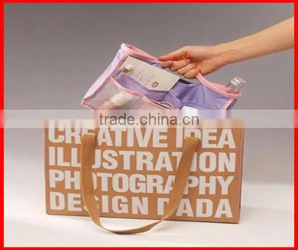 Full color printed heat seal non woven gift bag