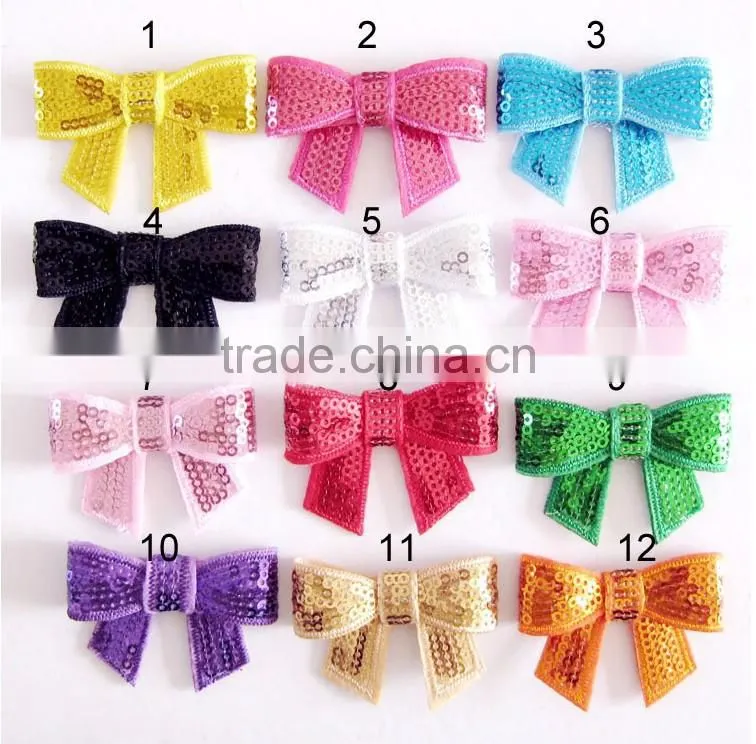 So cute sequin bow tie headband baby girl hot sale headband with bow tie stretchy accessories top baby headband