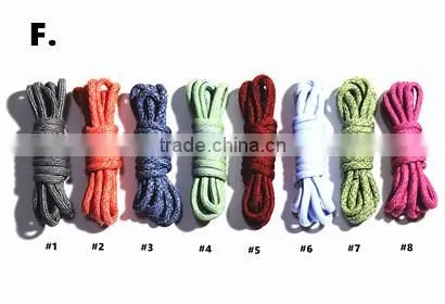 2017 Mix-Colored Pattern Hiking Skate Shoes Rope Laces - 130 CM Long Yeezy Round Laces for Climbing Boots - Retail Packaging