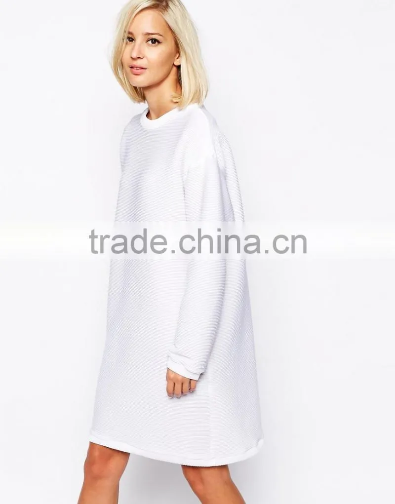 The Laden Showroom X Renee London Textured Rib Sweatshirt Dress
