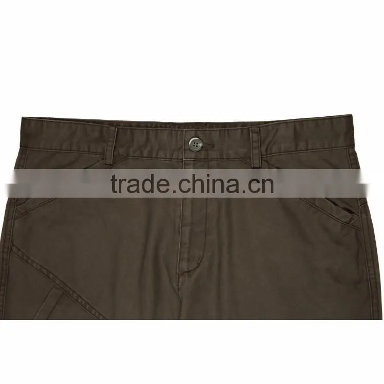 Wholesale price trade assurance nice workmanship promotional mens baggy cargo pants with bellows pockets
