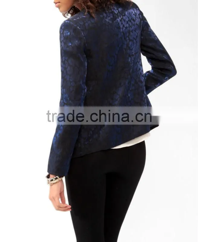 Jacquard Abstract Pattern Blazer