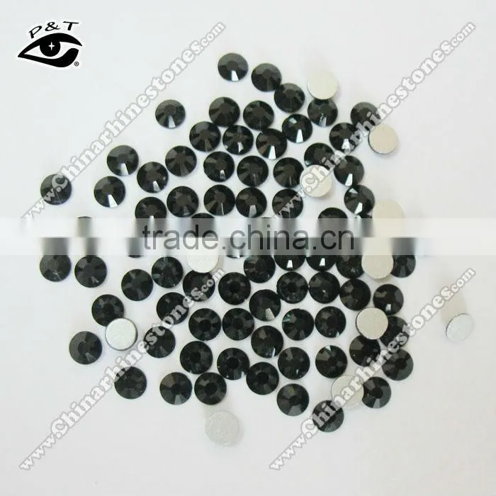 DMC machine cut rhinestone ss16 jet black strass for jeans shoes bags