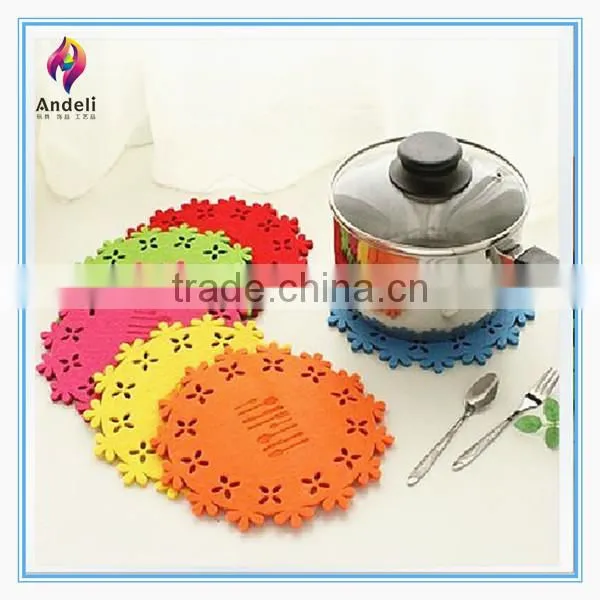 laser cut decoration pot holder with logo printed for kitchen accessory