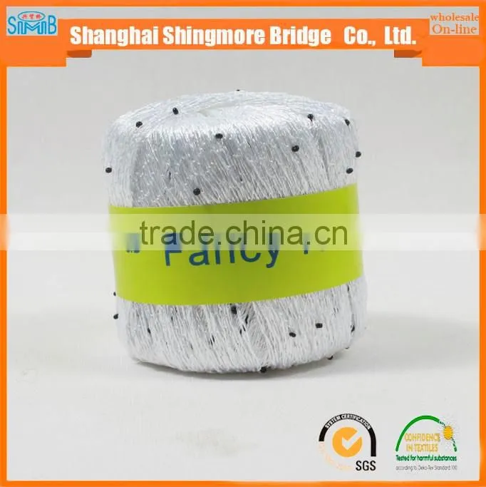 Polyester yarn supplier hot cheap wholesale OEKO-Tex Standard quality 100 polyester beads yarn for knitting