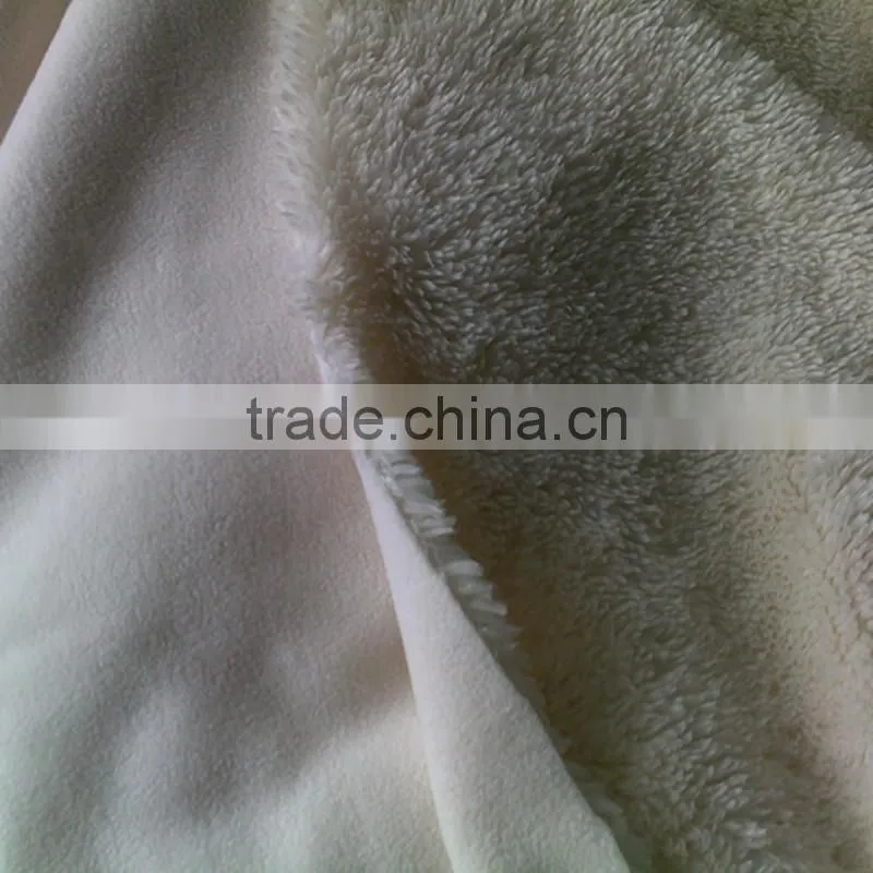 micro polar fleece bonded interlock fabric wholesal