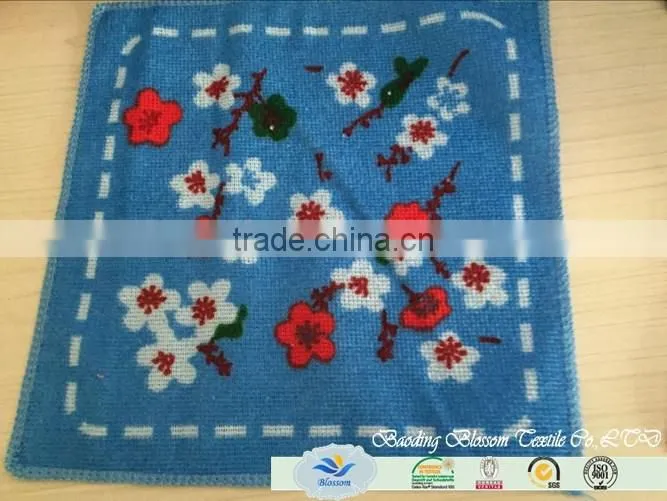 China suppliers hot sale full printed quick-dry warp knitting microfiber hand towels