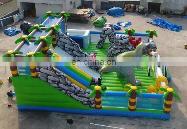 HI 0.55mm PVC kids and adults inflatable dinosaur amusement park games for sale from China factory