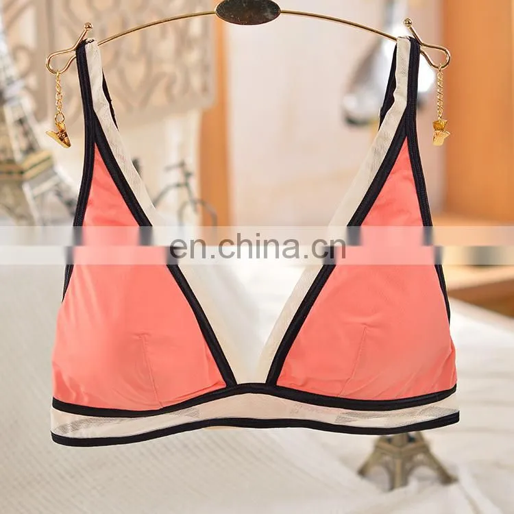 mesh underwired yoga sports girl tube sports bra