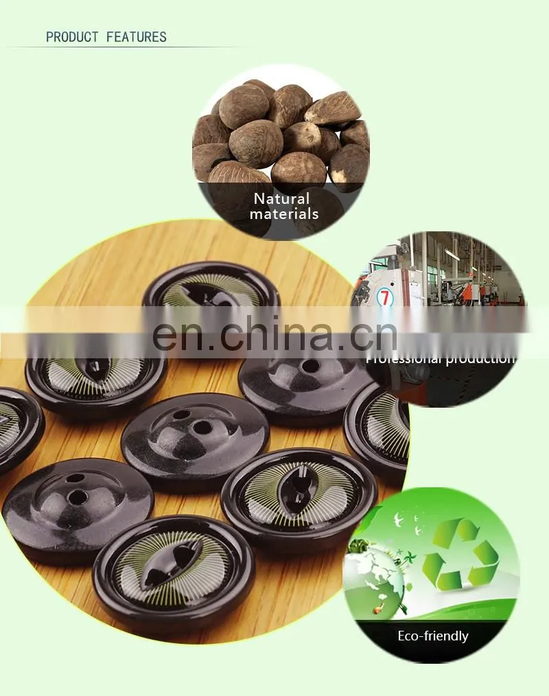 2 holes fish eye custom made natural tagua corozo lady suit buttons