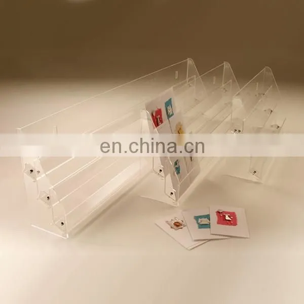 2 tier Acrylic wedding Greeting card display stand