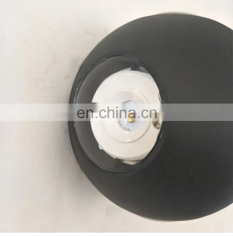 LED Outdoor Round Aluminum Waterproof Wall Lamp Four-sided Illuminated Corridor Aisle Wall Decorative Lghting