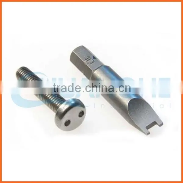 China supplier cnc machining anti-theft screw