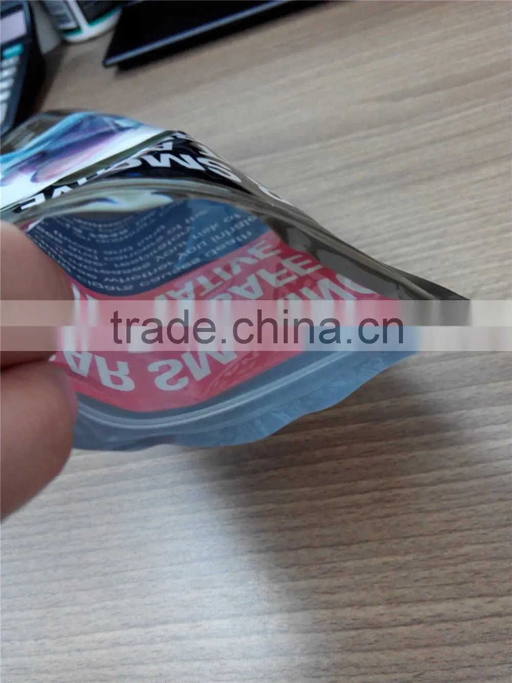 Customer Printing Laminated Plastic stand up pouch with zip lock