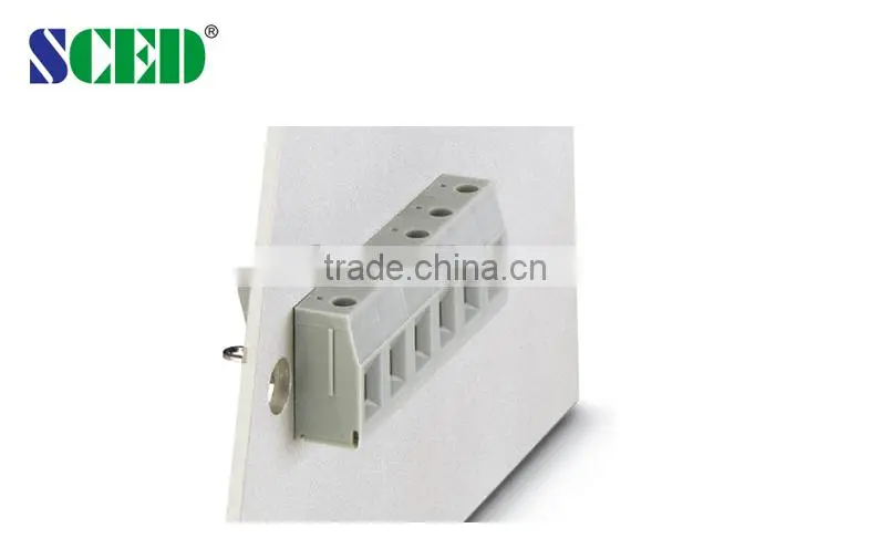 Plastic Through Panel Terminal Blocks with Electrical Wire Terminals