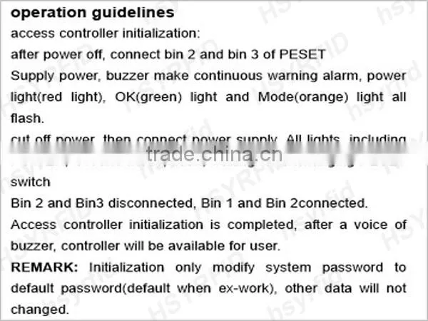 HSY-S188 Low price wiegand26 smart card single door controller rfid reader 125khz