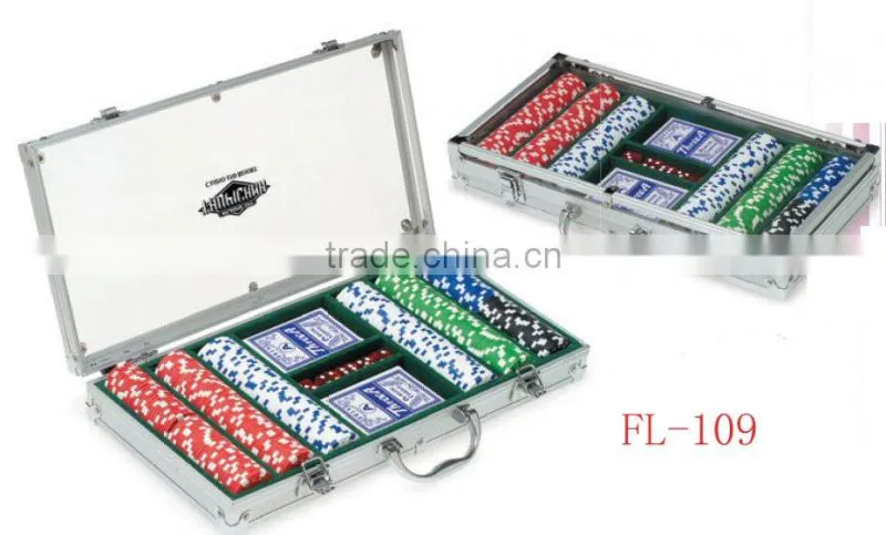 300pcs Casino Style 11.5Gram Poker Chip Set/Casino poker chips set