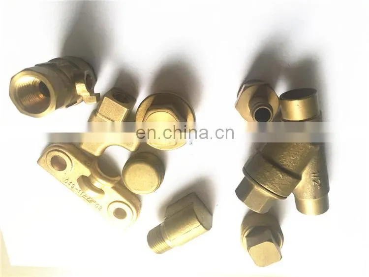 Custom high precision die forging and CNC machining thread copper components brass parts