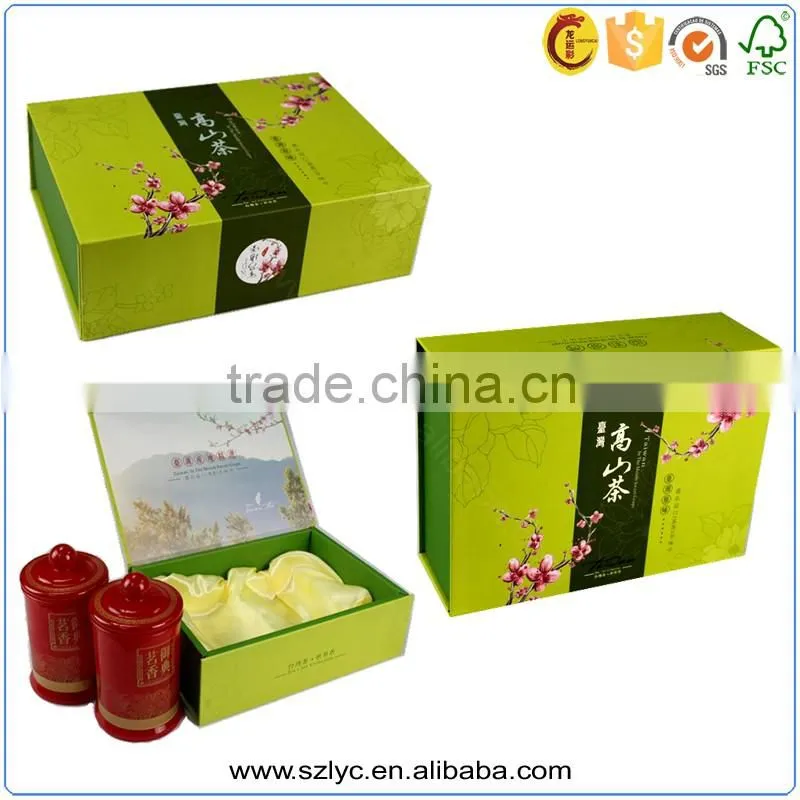 OEM Magnet book shape cardboard tea box