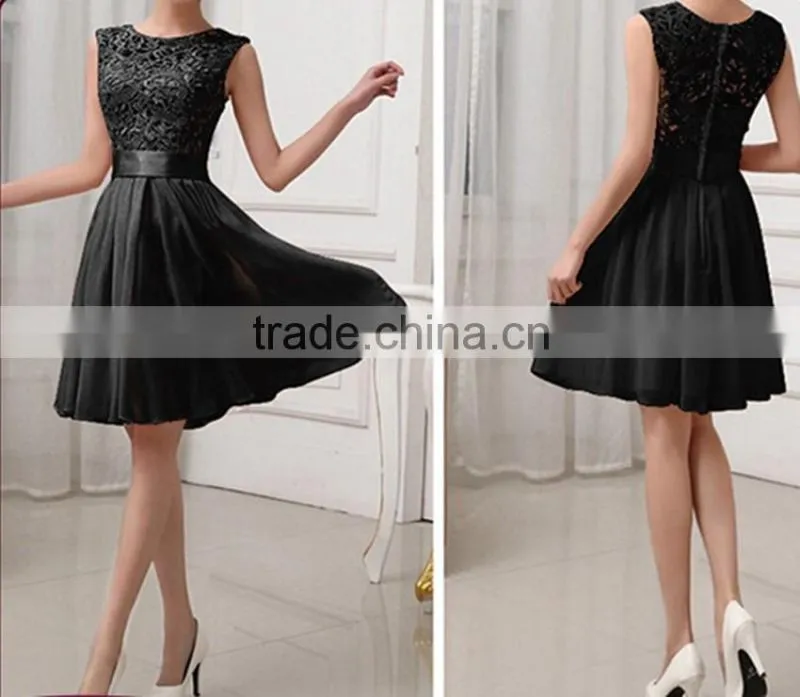 latest design fashion dresses chiffon and lace dreses women casual dresses
